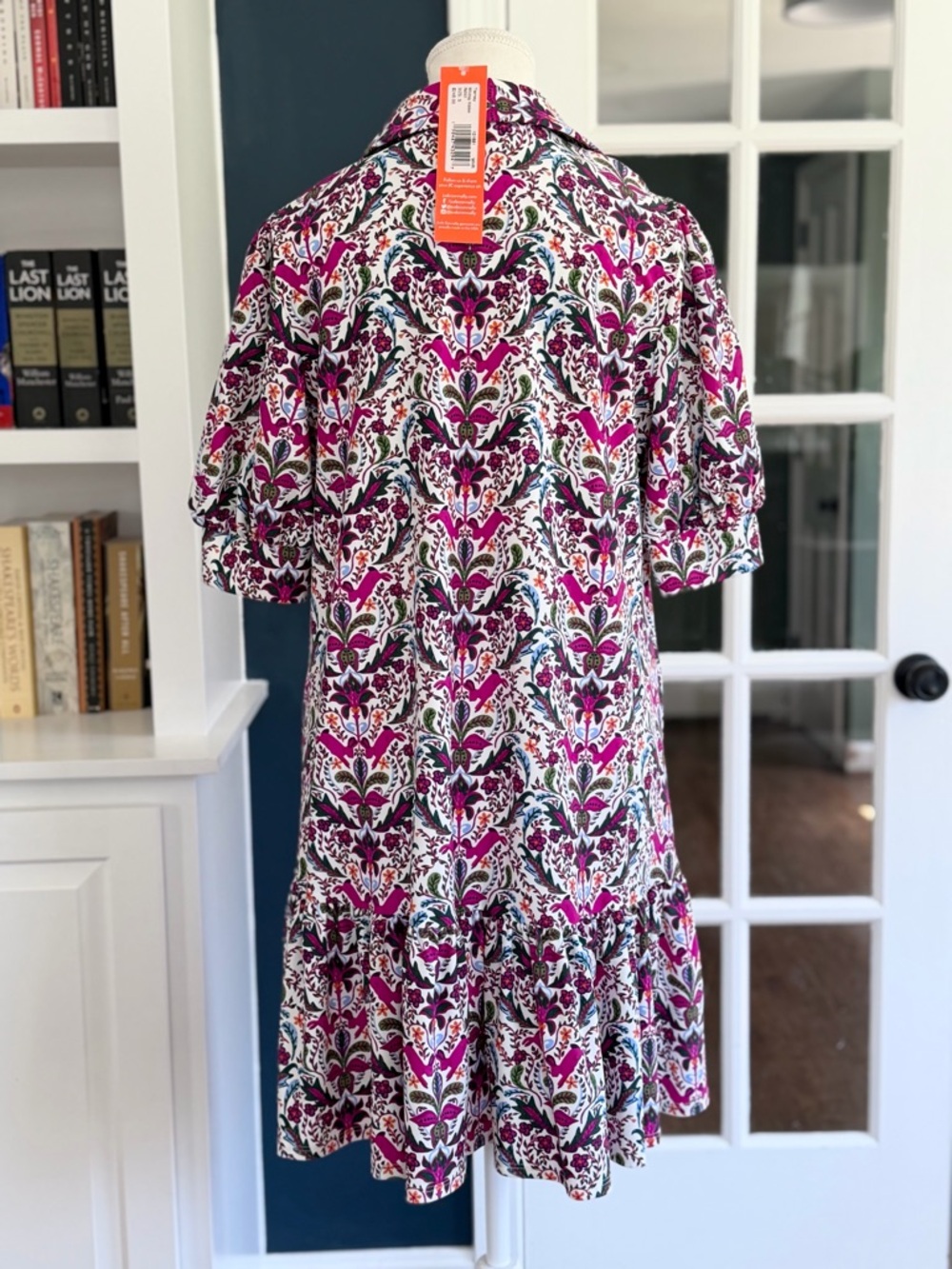 NWT Jude Connally Tierney Dress in Whimsy Hidden Rabbit Print | Size Small - Picture 4 of 16